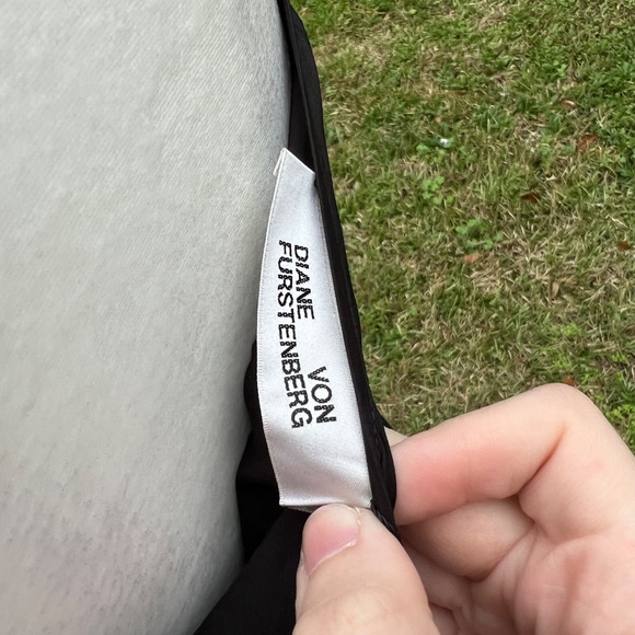 NWOT Diane Von Furstenberg Adelita Metallic Devore-Chiffon Dress - Picture 9 of 12